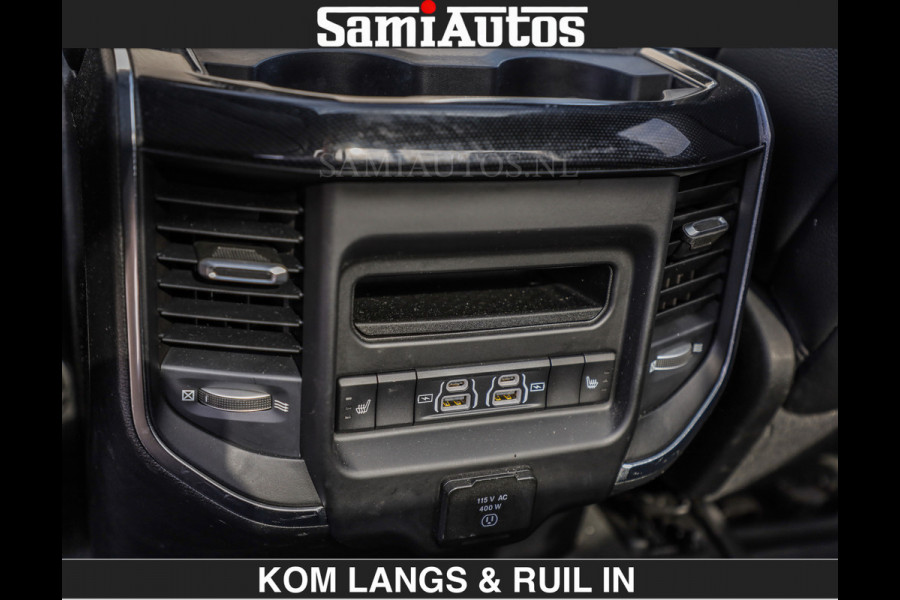 Dodge Ram SPORT 5.7 V8 402PK | €54950,- excl | LUCHTVERING | 2023 | PANODAK | GROOTSCHERM | DC | TOP KLEUR GRANITE | CREW CAB | DUBBELE CABINE | 5 PERSOONS |