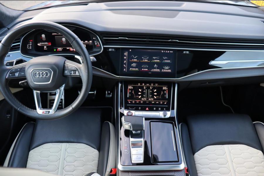 Audi RSQ8 4.0TFSI quattro Dynamic plus Exclusive 1e eig. standkachel keramisch B&O trekhaak schuifdak massage+ventilatie hud enz.