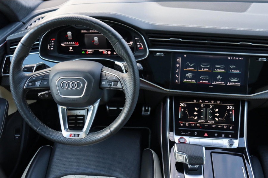 Audi RSQ8 4.0TFSI quattro Dynamic plus Exclusive 1e eig. standkachel keramisch B&O trekhaak schuifdak massage+ventilatie hud enz.
