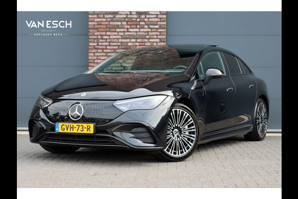 Mercedes-Benz EQE 300 AMG Line 89 kWh | Luchtvering | Distronic+ | Panoramadak | Leder | Burmester | Digital Light | Verwarmd Stuurwiel | Surround Camera | Keyless Go |
