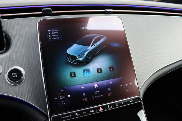 Mercedes-Benz EQE 300 AMG Line 89 kWh | Luchtvering | Distronic+ | Panoramadak | Leder | Burmester | Digital Light | Verwarmd Stuurwiel | Surround Camera | Keyless Go |