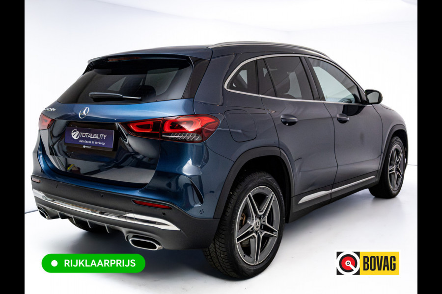 Mercedes-Benz GLA 250 e Business Solution AMG Limited | Panoramadak | Stoelverwarming | Sfeerverlichting | Camera | Navigatie | Focal Audio, Led High Performance, Side Assist, Carplay/Android, Privacy Glas, Zwarte Hemel