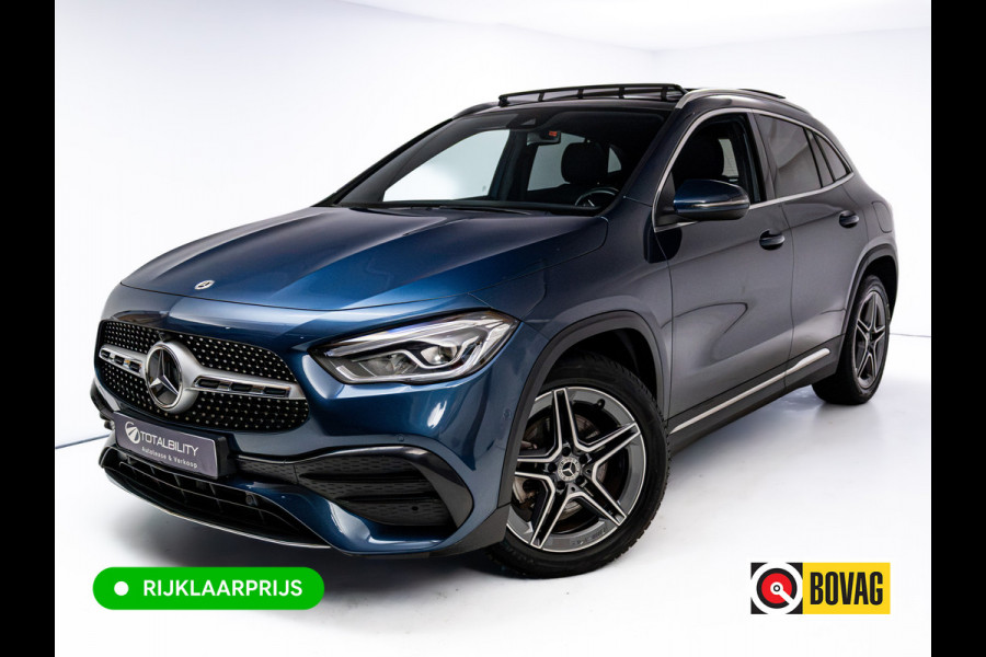 Mercedes-Benz GLA 250 e Business Solution AMG Limited | Panoramadak | Stoelverwarming | Sfeerverlichting | Camera | Navigatie | Focal Audio, Led High Performance, Side Assist, Carplay/Android, Privacy Glas, Zwarte Hemel