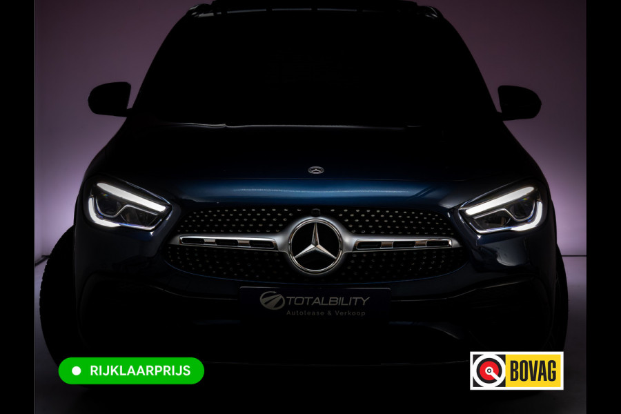 Mercedes-Benz GLA 250 e Business Solution AMG Limited | Panoramadak | Stoelverwarming | Sfeerverlichting | Camera | Navigatie | Focal Audio, Led High Performance, Side Assist, Carplay/Android, Privacy Glas, Zwarte Hemel