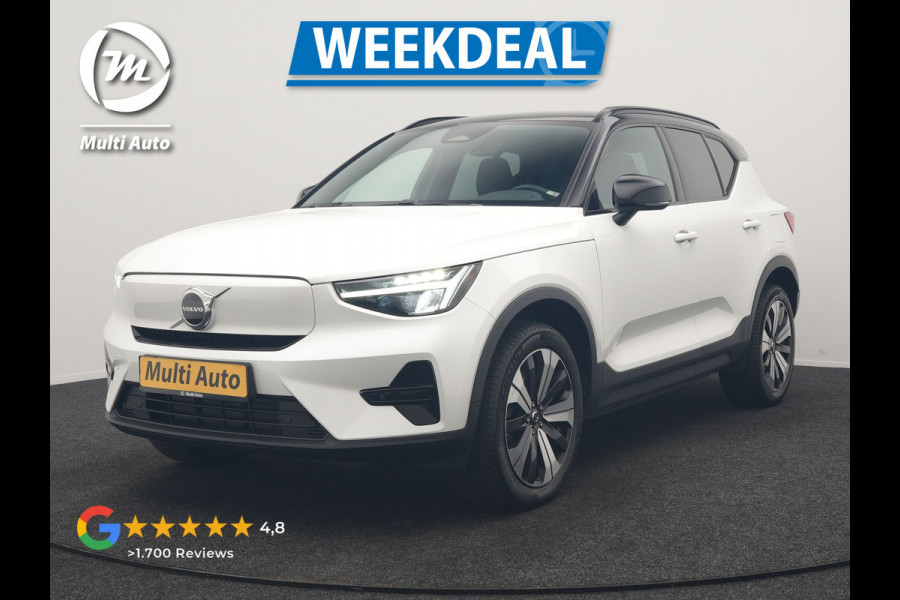 Volvo XC40 Recharge Plus 70 kWh 231pk Dealer O.H | Trekhaak Af Fabriek | Warmtepomp | Adaptive Cruise | Camera | Sportstoelen & Stuur Verwarmd | Google Assistent | Pilot Assist | Apple Carplay | Virutal Cockpit | DAB | 19"L.M