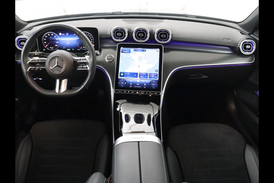 Mercedes-Benz C-Klasse 300e AMG-Line | SOH 97.7 | Leder/alcantara | Adaptive cruise | Memory | 360 camera | Sfeerverlichting | Burmester | Stoelverwarming | Full LED |