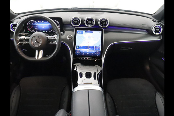 Mercedes-Benz C-Klasse 300e AMG-Line | SOH 97.7 | Leder/alcantara | Adaptive cruise | Memory | 360 camera | Sfeerverlichting | Burmester | Stoelverwarming | Full LED |