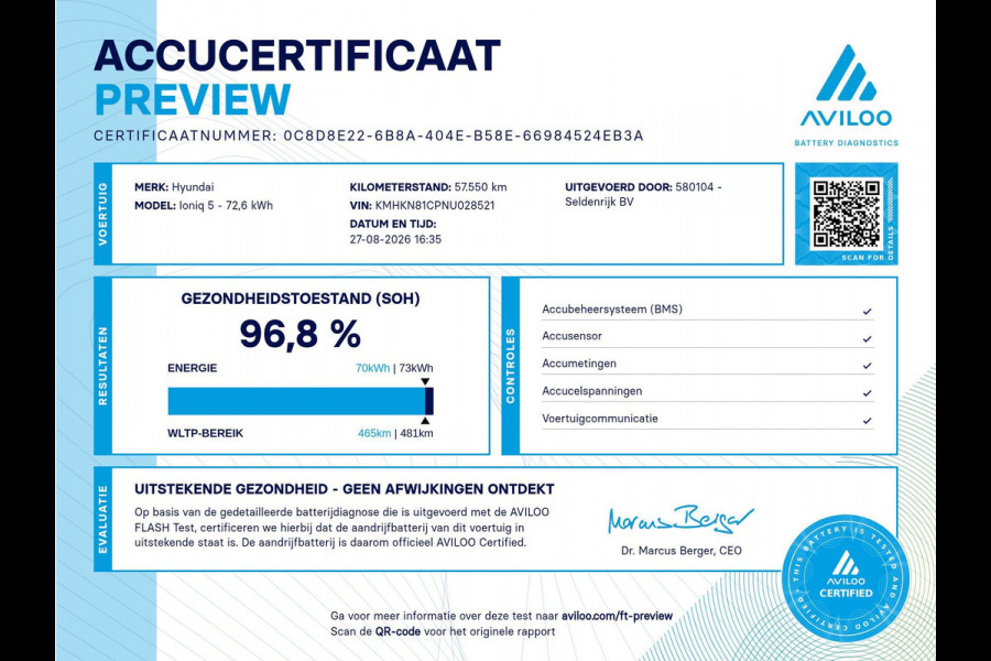 Hyundai IONIQ 5 Connect+ AWD 73kWh | SOH 96.8% | Trekhaak | Leder | Head-up | Stuur/stoel verwarming | Adaptive cruise | Camera | Park assist | Carplay | Bose sound |