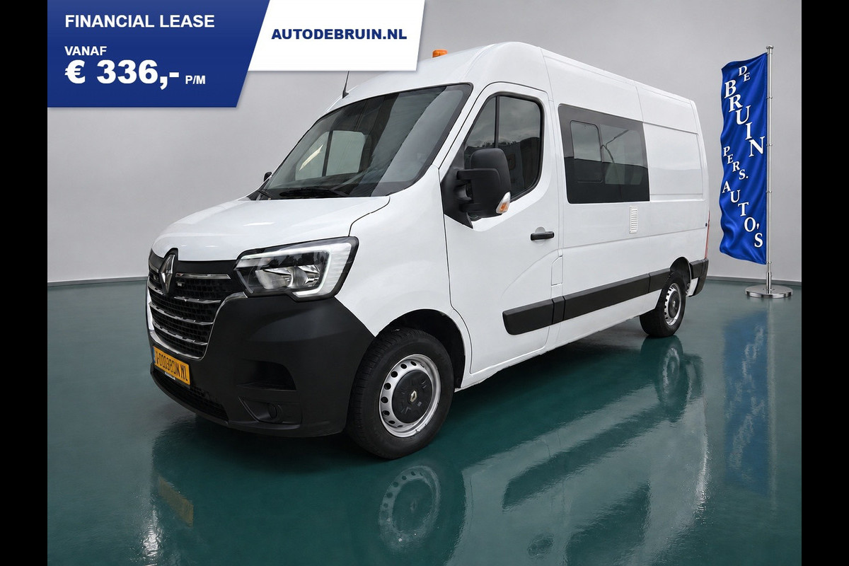 Renault Master T35 2.3 dCi L2H2 DC 7-Persoons Airco Cruisecontrol 136Pk Dubbelcabine