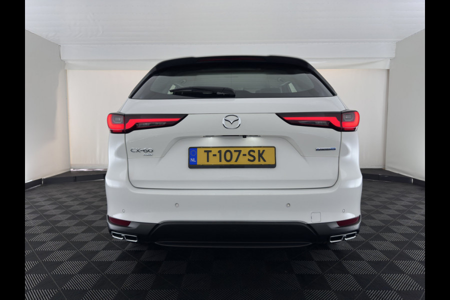 Mazda CX-60 2.5 e-SkyActiv PHEV Exclusive-Line AWD [3-Fase] (Plug-in) (INCL-BTW) Aut. *LEATHER | FULL-LED | BLINDSPOT | HEATED/COOLED-COMFORTSEATS | MEMORY-PACK | DIGI-COCKPIT | KEYLESS | DAB | NAVI-FULLMAP | CAMERA | CARPLAY | SHIFTPADDLES | HEAD-UP | 20"ALU*