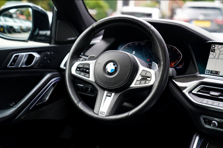 BMW X6 XDrive40i High Executive | Panorama | 360cam | Carbon | Adaptieve cruise control | Kristallen pook | 22 inch | Dealer onder