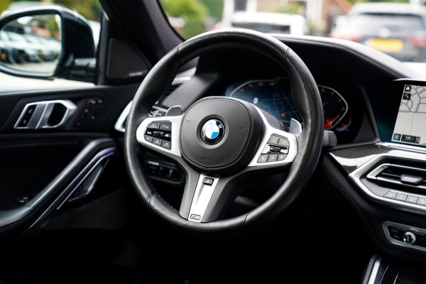BMW X6 XDrive40i High Executive | Panorama | 360cam | Carbon | Adaptieve cruise control | Kristallen pook | 22 inch | Dealer onder