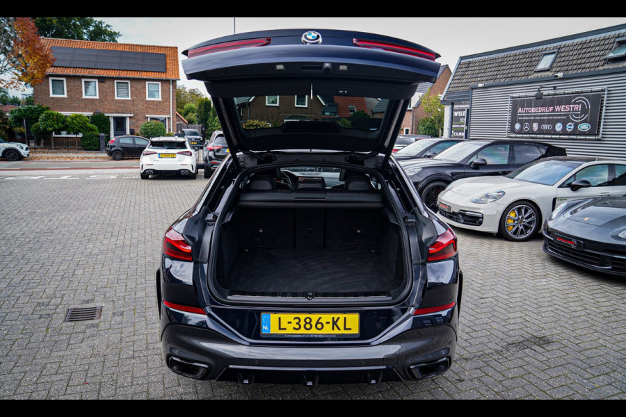 BMW X6 XDrive40i High Executive | Panorama | 360cam | Carbon | Adaptieve cruise control | Kristallen pook | 22 inch | Dealer onder