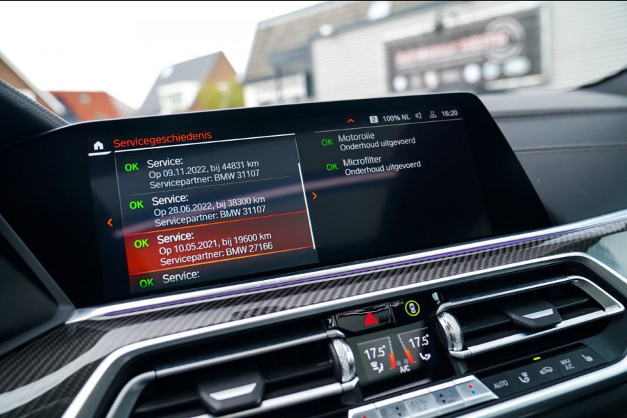 BMW X6 XDrive40i High Executive | Panorama | 360cam | Carbon | Adaptieve cruise control | Kristallen pook | 22 inch | Dealer onder