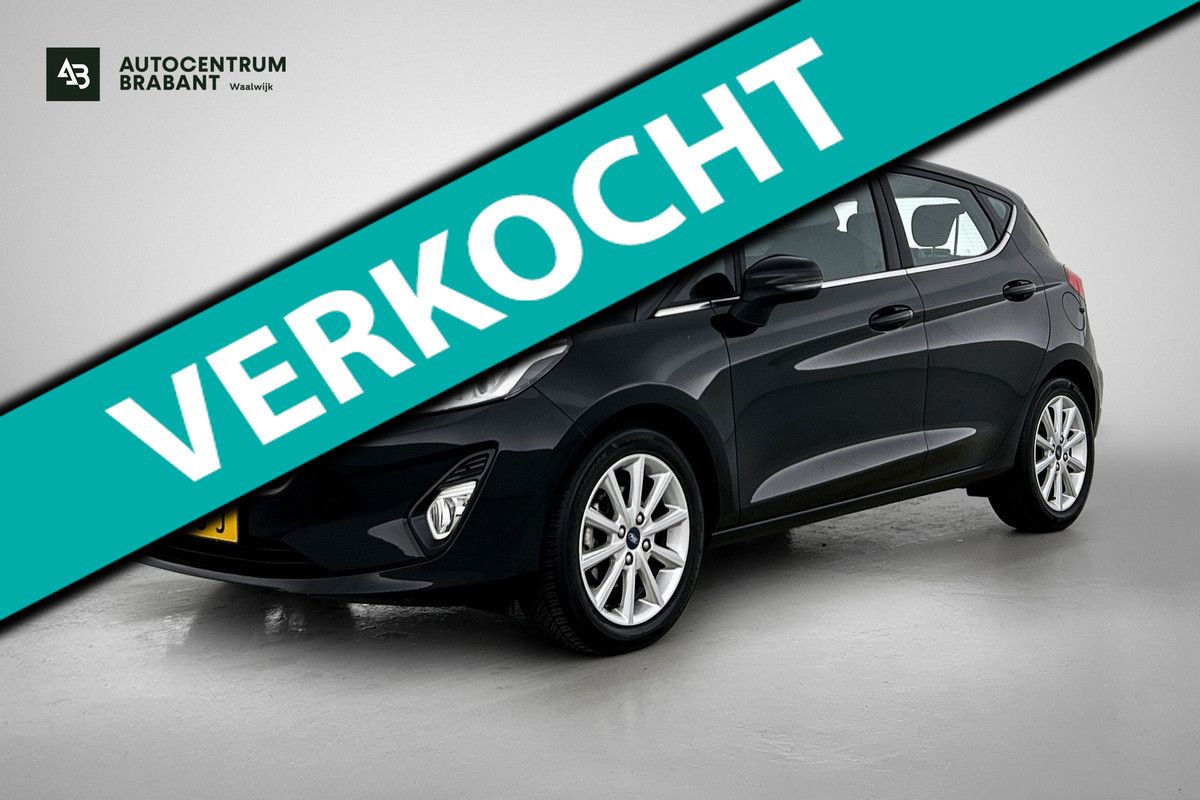 Ford Fiesta 1.0 EcoBoost Titanium (NAVIGATIE, CARPLAY, STUURBEDIENING, LM VELGEN., 1e EIGENAAR, DEALER ONDERHOUDEN)