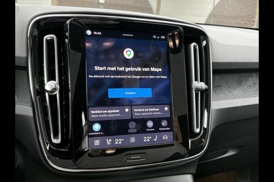 Volvo C40 Recharge Ultimate 69 kWh WAMTEPOMP | STOEL/STUURVERWARMING | SOH 93% | 360° CAMERA | ELEKTRISCHE ACHTERKLEP