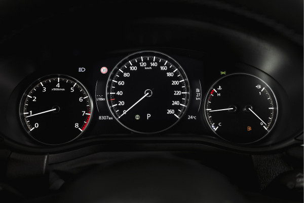 Mazda CX-30 2.0 e-SkyActiv-X 186 PK M Hybrid Nagisa Org. NL. | Adapt. Cruise | Trekhaak | Stoelverw. | PDC | Camera | NAV + App. Connect | ECC | Bose | Elek. Klep | LM 18" |