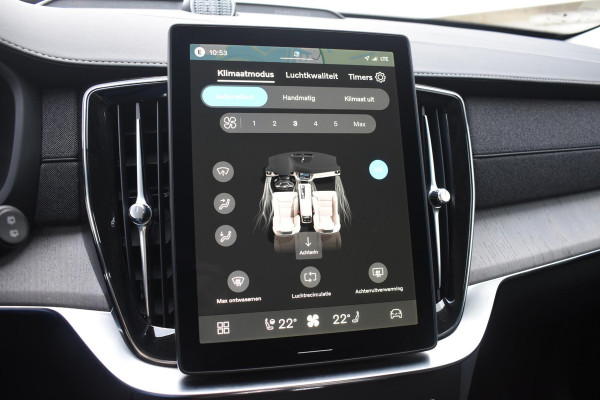 Volvo XC90 T8 455PK Plug-in hybrid AWD Ultra Dark / Bowers & Wilkins / Luchtvering / Head-Up Display / 360 Camera / Massagestoelen / Elektrisch bedienbare stoelen met geheugen / Stoelventilatie / Nappaleder / Elektrisch uitklapbare trekhaak