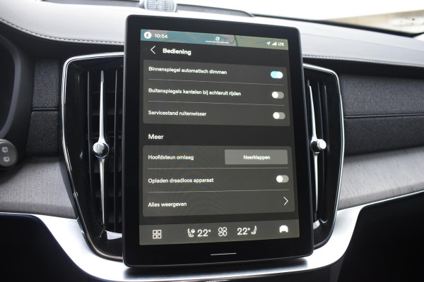 Volvo XC90 T8 455PK Plug-in hybrid AWD Ultra Dark / Bowers & Wilkins / Luchtvering / Head-Up Display / 360 Camera / Massagestoelen / Elektrisch bedienbare stoelen met geheugen / Stoelventilatie / Nappaleder / Elektrisch uitklapbare trekhaak