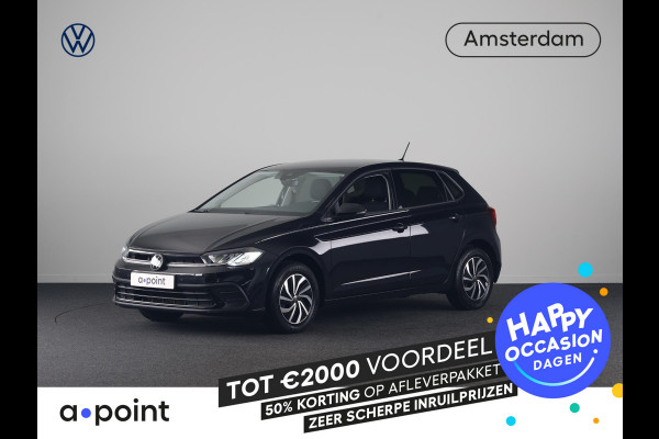 Volkswagen Polo 1.0 TSI Life 95 pk | Navigatie via App | Parkeersensoren | Adaptieve cruise control | LED koplampen | Apple Carplay/Android Auto |
