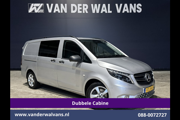 Mercedes-Benz Vito 119 CDI 191pk 9G-Tronic Automaat L2H1 Dubbele Cabine Euro6 Airco | 5-Zits | Camera | Navigatie | LED | Apple Carplay Android Auto, Cruisecontrol, LM velgen, Trekhaak, Parkeersensoren, Bumper in de kleur
