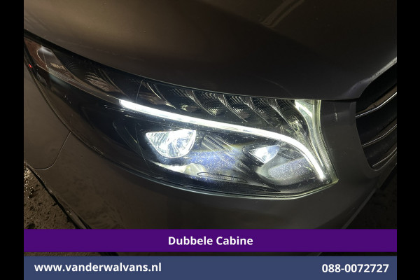 Mercedes-Benz Vito 119 CDI 191pk 9G-Tronic Automaat L2H1 Dubbele Cabine Euro6 Airco | 5-Zits | Camera | Navigatie | LED | Apple Carplay Android Auto, Cruisecontrol, LM velgen, Trekhaak, Parkeersensoren, Bumper in de kleur