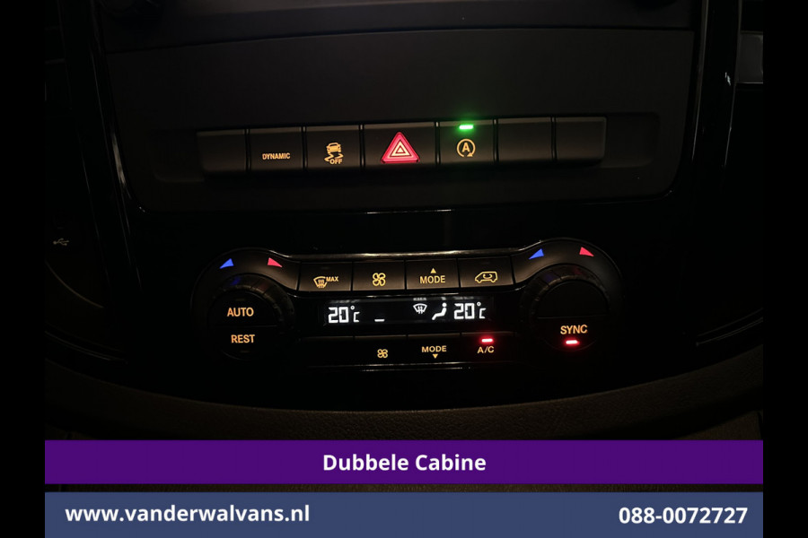 Mercedes-Benz Vito 119 CDI 191pk 9G-Tronic Automaat L2H1 Dubbele Cabine Euro6 Airco | 5-Zits | Camera | Navigatie | LED | Apple Carplay Android Auto, Cruisecontrol, LM velgen, Trekhaak, Parkeersensoren, Bumper in de kleur