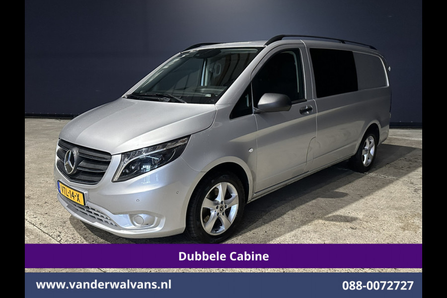 Mercedes-Benz Vito 119 CDI 191pk 9G-Tronic Automaat L2H1 Dubbele Cabine Euro6 Airco | 5-Zits | Camera | Navigatie | LED | Apple Carplay Android Auto, Cruisecontrol, LM velgen, Trekhaak, Parkeersensoren, Bumper in de kleur