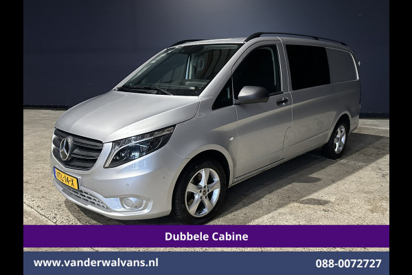 Mercedes-Benz Vito 119 CDI 191pk 9G-Tronic Automaat L2H1 Dubbele Cabine Euro6 Airco | 5-Zits | Camera | Navigatie | LED | Apple Carplay Android Auto, Cruisecontrol, LM velgen, Trekhaak, Parkeersensoren, Bumper in de kleur