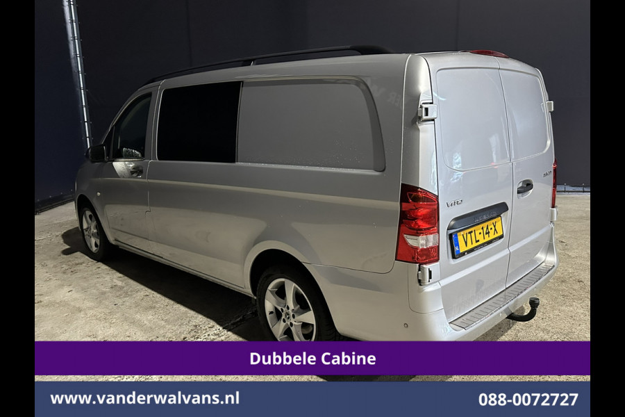 Mercedes-Benz Vito 119 CDI 191pk 9G-Tronic Automaat L2H1 Dubbele Cabine Euro6 Airco | 5-Zits | Camera | Navigatie | LED | Apple Carplay Android Auto, Cruisecontrol, LM velgen, Trekhaak, Parkeersensoren, Bumper in de kleur