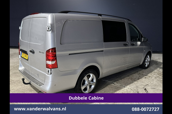 Mercedes-Benz Vito 119 CDI 191pk 9G-Tronic Automaat L2H1 Dubbele Cabine Euro6 Airco | 5-Zits | Camera | Navigatie | LED | Apple Carplay Android Auto, Cruisecontrol, LM velgen, Trekhaak, Parkeersensoren, Bumper in de kleur