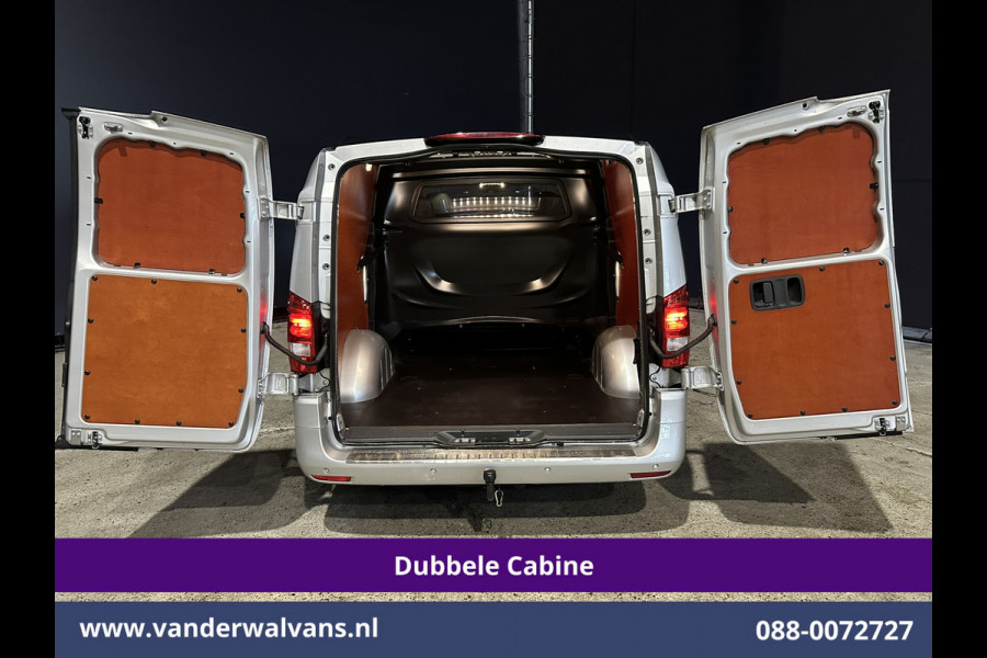 Mercedes-Benz Vito 119 CDI 191pk 9G-Tronic Automaat L2H1 Dubbele Cabine Euro6 Airco | 5-Zits | Camera | Navigatie | LED | Apple Carplay Android Auto, Cruisecontrol, LM velgen, Trekhaak, Parkeersensoren, Bumper in de kleur