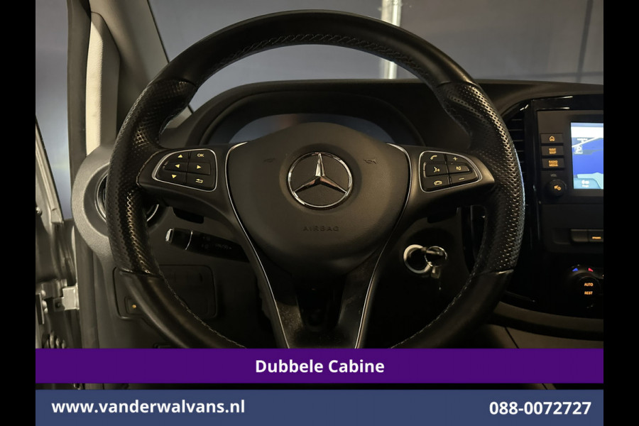 Mercedes-Benz Vito 119 CDI 191pk 9G-Tronic Automaat L2H1 Dubbele Cabine Euro6 Airco | 5-Zits | Camera | Navigatie | LED | Apple Carplay Android Auto, Cruisecontrol, LM velgen, Trekhaak, Parkeersensoren, Bumper in de kleur