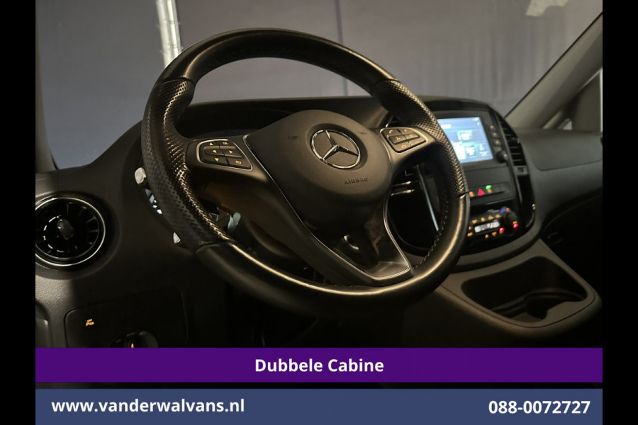 Mercedes-Benz Vito 119 CDI 191pk 9G-Tronic Automaat L2H1 Dubbele Cabine Euro6 Airco | 5-Zits | Camera | Navigatie | LED | Apple Carplay Android Auto, Cruisecontrol, LM velgen, Trekhaak, Parkeersensoren, Bumper in de kleur