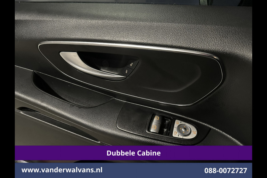 Mercedes-Benz Vito 119 CDI 191pk 9G-Tronic Automaat L2H1 Dubbele Cabine Euro6 Airco | 5-Zits | Camera | Navigatie | LED | Apple Carplay Android Auto, Cruisecontrol, LM velgen, Trekhaak, Parkeersensoren, Bumper in de kleur