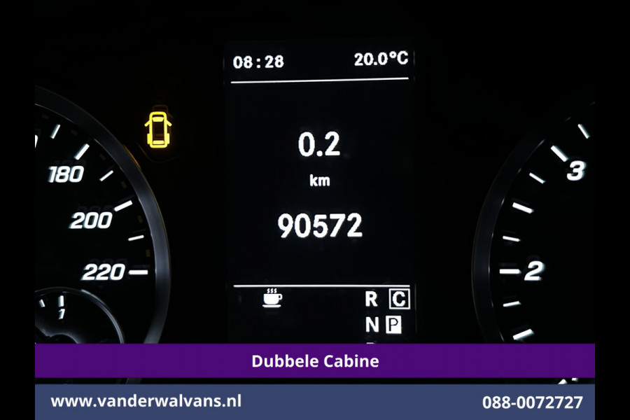Mercedes-Benz Vito 119 CDI 191pk 9G-Tronic Automaat L2H1 Dubbele Cabine Euro6 Airco | 5-Zits | Camera | Navigatie | LED | Apple Carplay Android Auto, Cruisecontrol, LM velgen, Trekhaak, Parkeersensoren, Bumper in de kleur