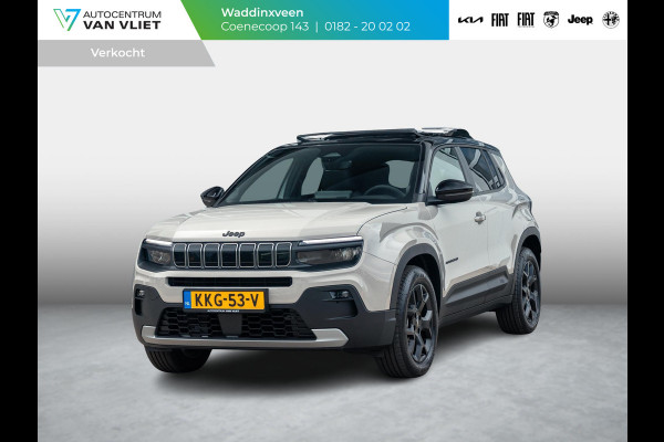 Jeep Avenger Black Edition 54 kWh | Winter Pack | Infotainment&Convenience Pack | Schuif/Kanteldak | Bicolore