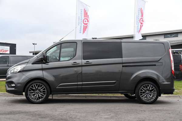 Ford Transit Custom 300 2.0 TDCI L2H1 DC Raptor Edition Limited Camera, Cruise, Carplay, 130pk, Automaat, Sensoren, Multimedia, 2 x Schuifdeur, UNIEK!