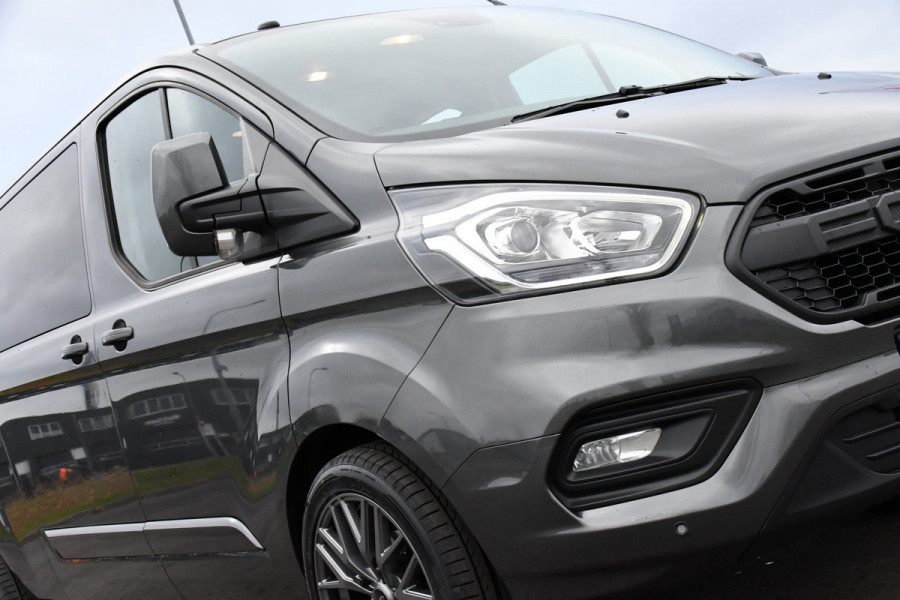 Ford Transit Custom 300 2.0 TDCI L2H1 DC Raptor Edition Limited Camera, Cruise, Carplay, 130pk, Automaat, Sensoren, Multimedia, 2 x Schuifdeur, UNIEK!