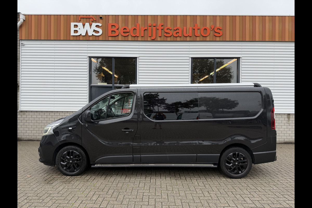Renault Trafic 2.0 dCi 145pk T29 L2H1 Luxe DC 5 persoons / vaste prijs rijklaar € 17.950 ex btw / lease vanaf € 302 / euro 6 / bpm vrij / zwart metallic / leer / airco / cruise / navi / camera !