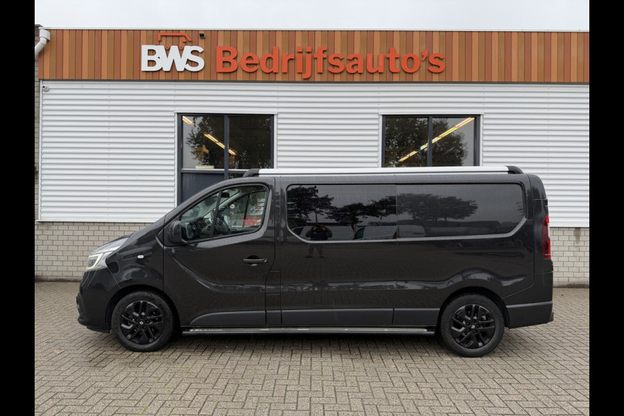 Renault Trafic 2.0 dCi 145pk T29 L2H1 Luxe DC 5 persoons / vaste prijs rijklaar € 17.950 ex btw / lease vanaf € 302 / euro 6 / bpm vrij / zwart metallic / leer / airco / cruise / navi / camera !