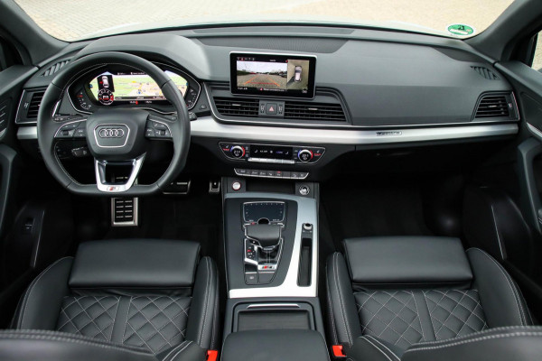 Audi SQ5 3.0TFSI Q5 Quattro S-Line 354pk Automaat DLR|Quantum|Kuipstoelen|Panoramadak|Virtual Cockpit|360 Camera|Black Pack|21inch