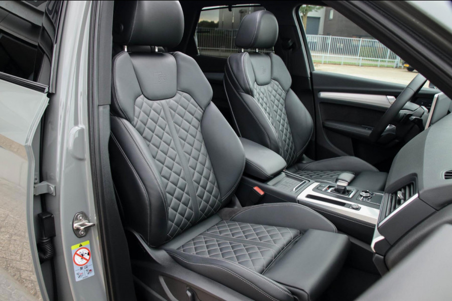 Audi SQ5 3.0TFSI Q5 Quattro S-Line 354pk Automaat DLR|Quantum|Kuipstoelen|Panoramadak|Virtual Cockpit|360 Camera|Black Pack|21inch