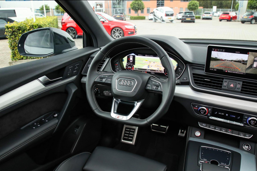 Audi SQ5 3.0TFSI Q5 Quattro S-Line 354pk Automaat DLR|Quantum|Kuipstoelen|Panoramadak|Virtual Cockpit|360 Camera|Black Pack|21inch