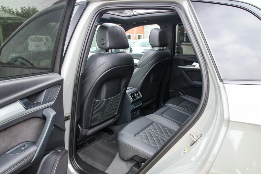 Audi SQ5 3.0TFSI Q5 Quattro S-Line 354pk Automaat DLR|Quantum|Kuipstoelen|Panoramadak|Virtual Cockpit|360 Camera|Black Pack|21inch