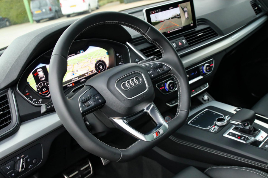 Audi SQ5 3.0TFSI Q5 Quattro S-Line 354pk Automaat DLR|Quantum|Kuipstoelen|Panoramadak|Virtual Cockpit|360 Camera|Black Pack|21inch