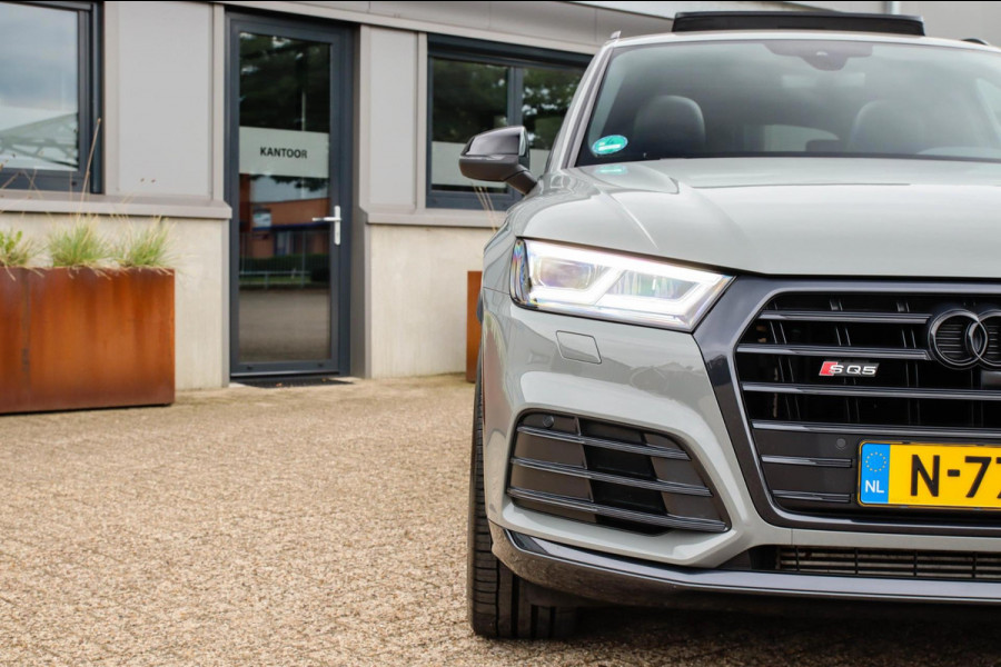 Audi SQ5 3.0TFSI Q5 Quattro S-Line 354pk Automaat DLR|Quantum|Kuipstoelen|Panoramadak|Virtual Cockpit|360 Camera|Black Pack|21inch
