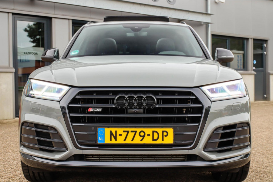 Audi SQ5 3.0TFSI Q5 Quattro S-Line 354pk Automaat DLR|Quantum|Kuipstoelen|Panoramadak|Virtual Cockpit|360 Camera|Black Pack|21inch