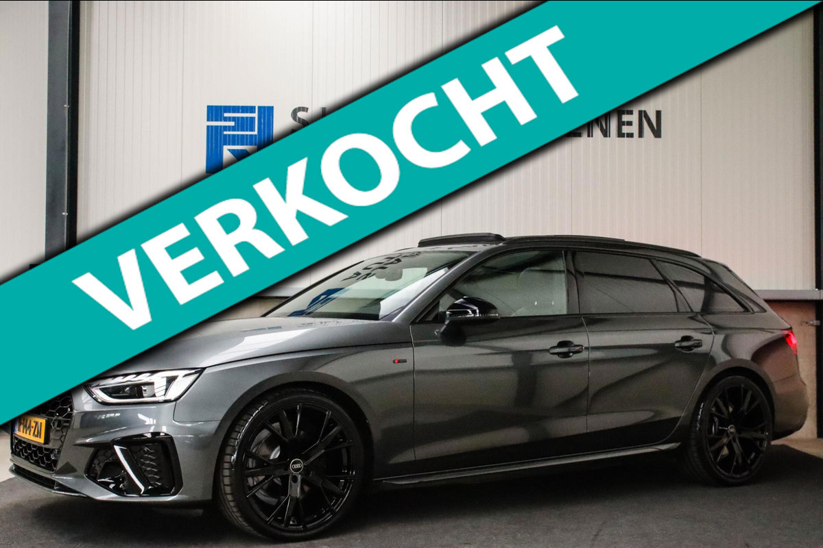 Audi A4 Avant 2.0 TFSI S line Black Edition Facelift 245pk S-Tronic! 1e|DLR|Panoramadak|Virtual Cockpit|Leder|LED Matrix|Black|20