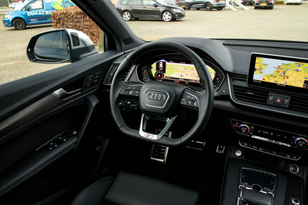 Audi Q5 3.0TFSI SQ5 Quattro S-Line 354pk Automaat! 1e Eig|DLR|Luchtvering|Kuipstoelen|Panoramadak|Virtual Cockpit|Black|Carbon|22